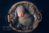 Newborn in basket