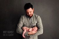 Newborn and dad
