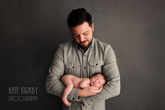 Newborn and dad