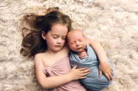 Big sister and newborn